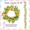 6 FT Easter Garland Decoration – Artificial Spring Garland with Easter Eggs & Fairy Lights for Mantle, Fireplace, Door & Party Decor